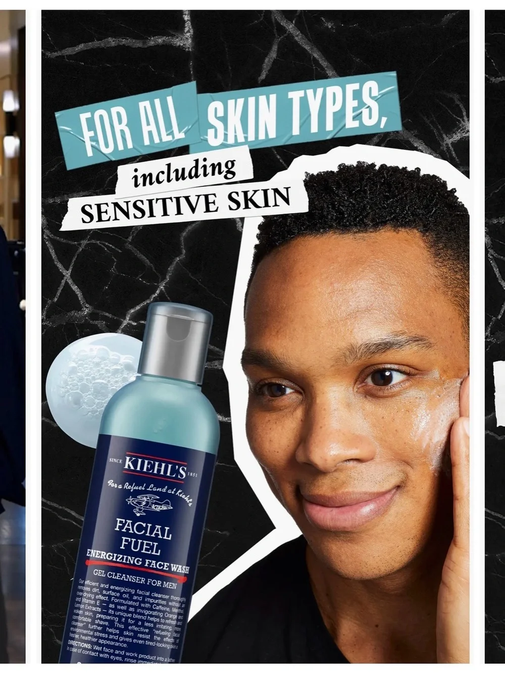 NWT - Kiehl’s Facial Fuel Face Wash 8.4 oz for men